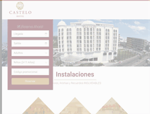 Tablet Screenshot of castelohotel.com.mx